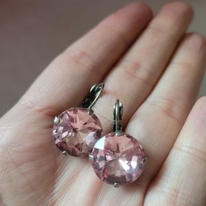 Sabika Basics Pink Party drop earrings light rose